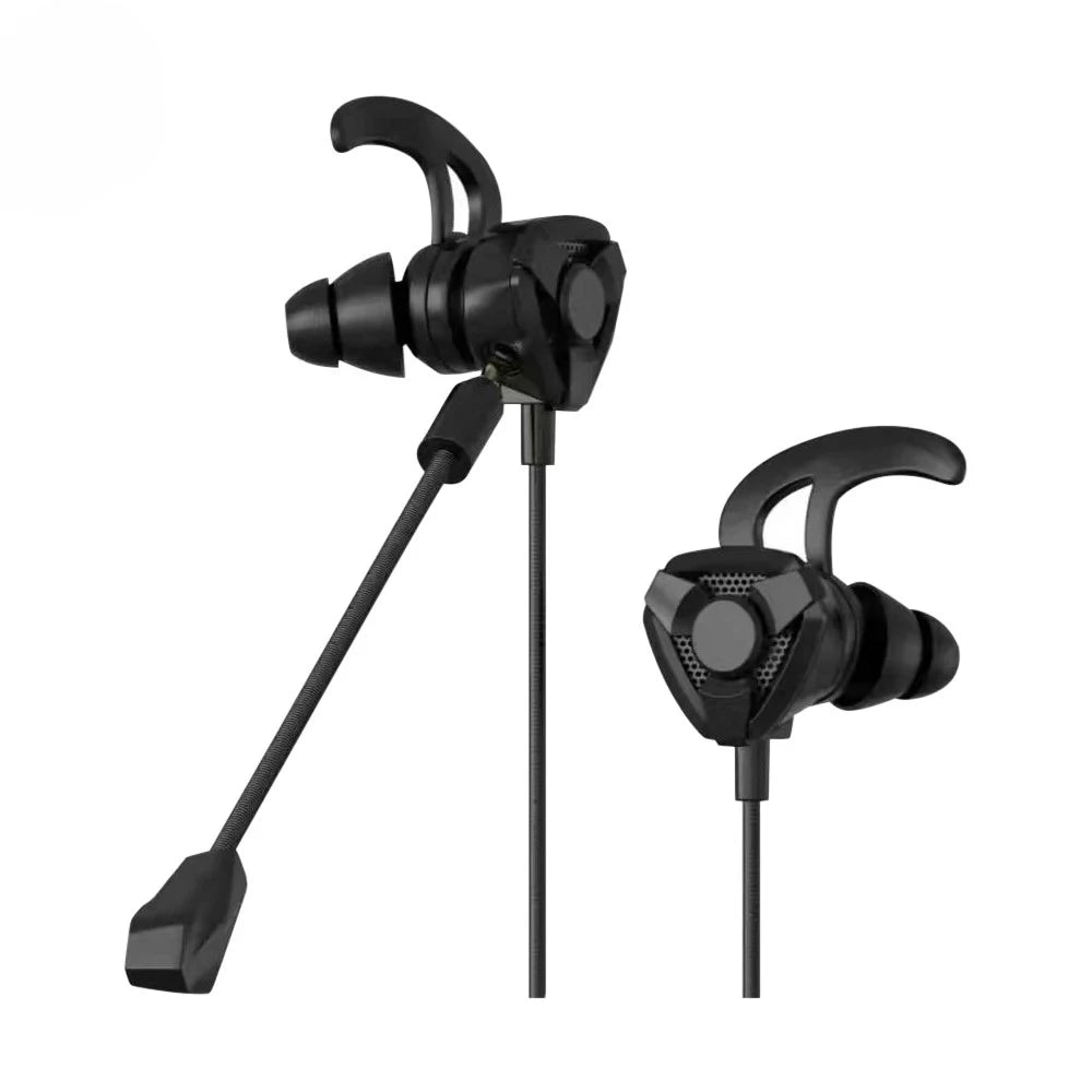 Professional Gamer Earphone Wired Headset Gaming Earbuds With Mic For Pubg PS4 CSGO Casque Phone Tablet Laptop Universal Game Peaceful Pleasures Health and Wellness black