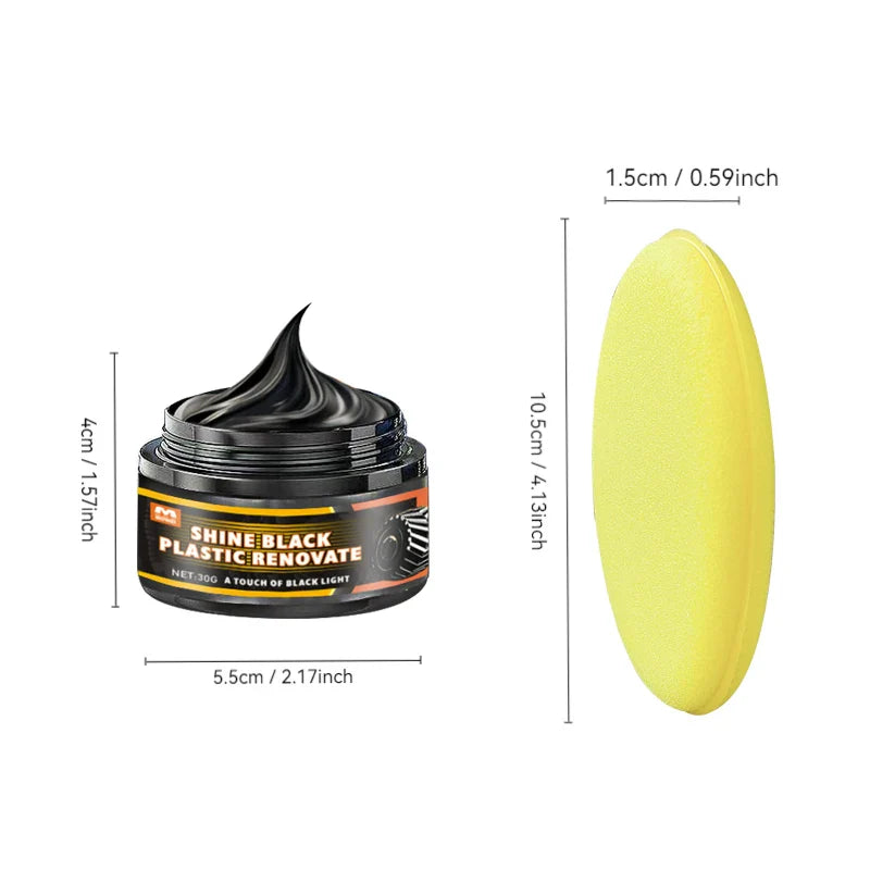 Black Tire Wax – Water-Resistant Wheel Shine & Trim Restorer