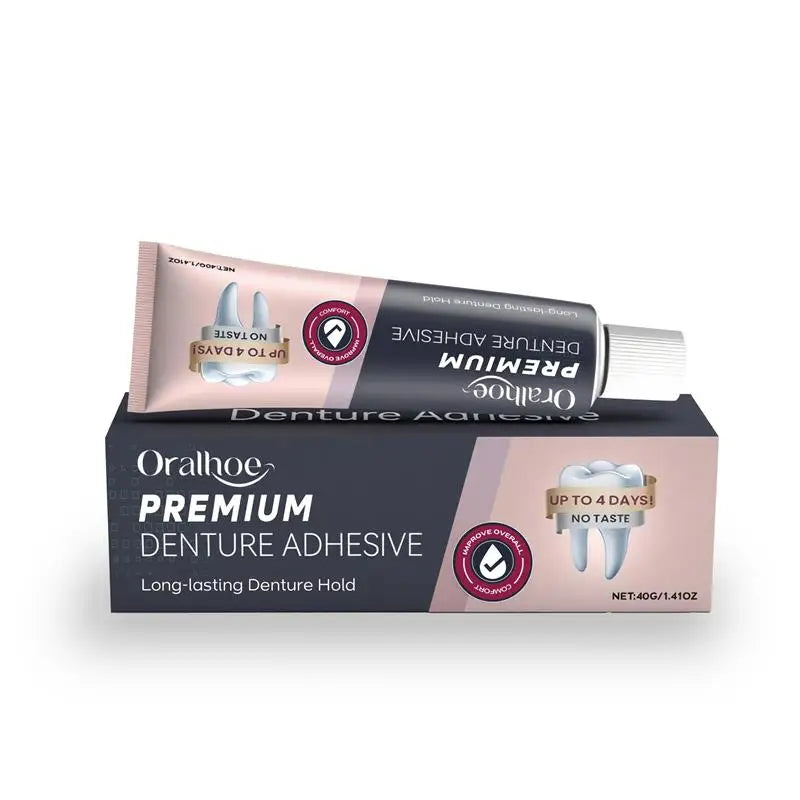 Adult Adjustable Dentures Teeth Set Adjustable Snap-on Fake Teeth Comfort Natural Fit Portable Braces Easy Clean Use Adhesives Peaceful Pleasures Health and Wellness Dental Adhesive 40g