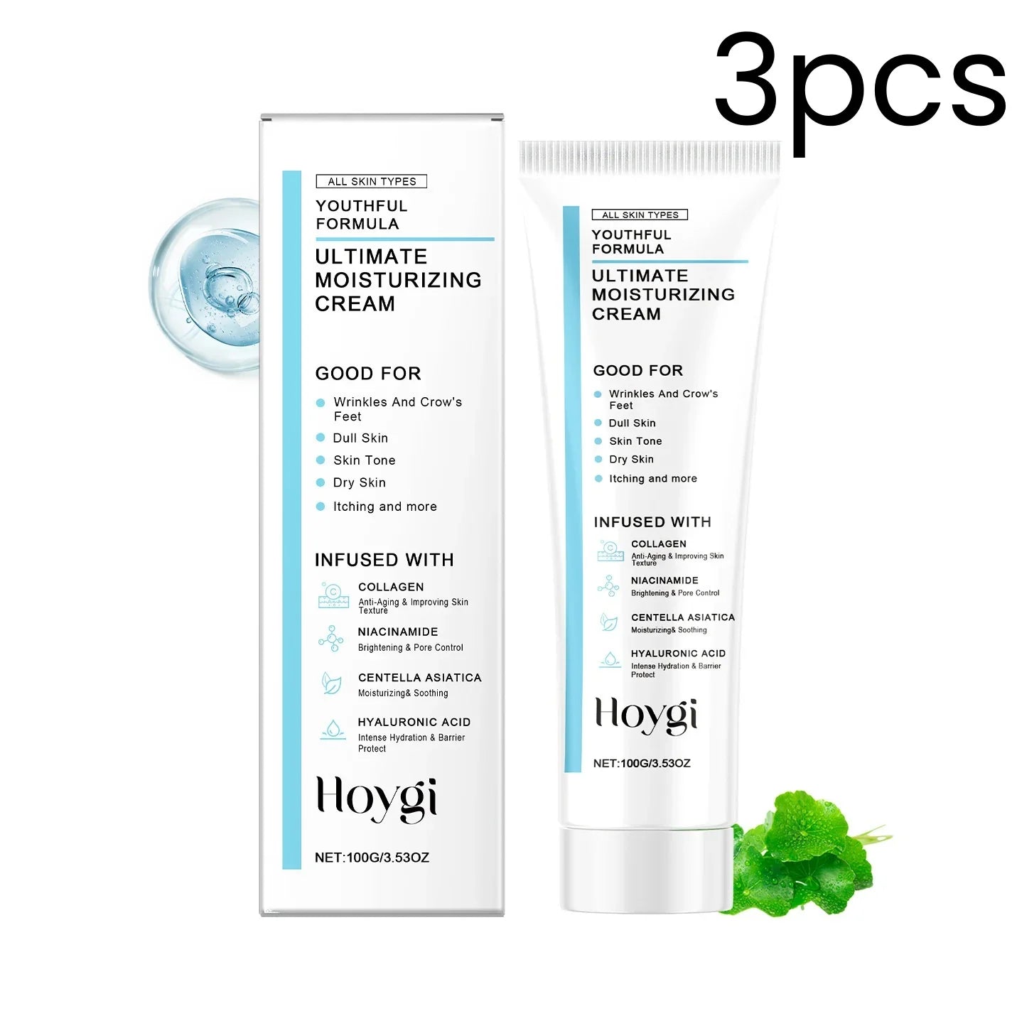 Hoygi Anti-Aging Moisturizing Cream – Hyaluronic Acid & Collagen
