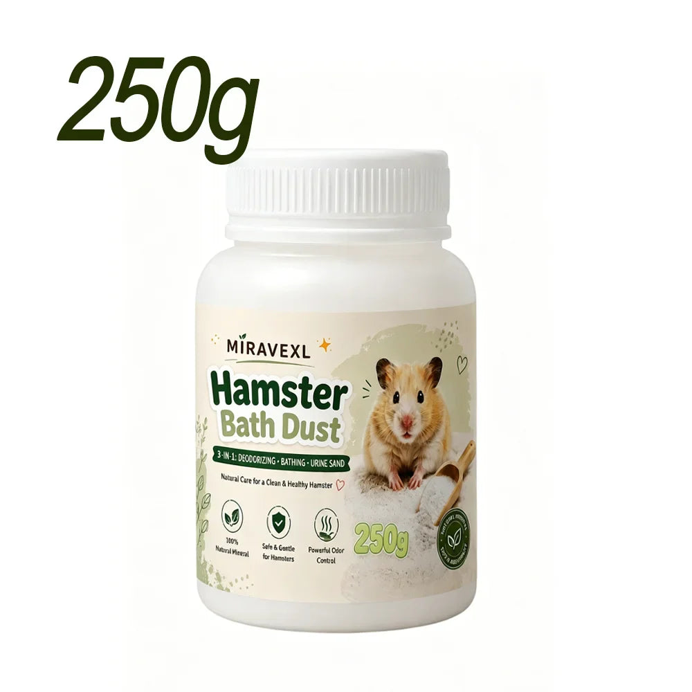 MIRAVEXL Hamster Bath Sand – Odor Control for Small Pets 500g