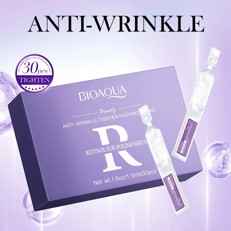 BIOAQUA Retinol Vitamin C Hyaluronic Acid Face Serum 30pcs Face Serum Oasis Select Retinol