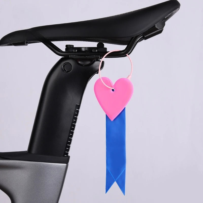 1pc Cycling reflective riding ornament, mountain bike decoration, seat ribbon, night riding warning strip, backpack pendant Peaceful Pleasures Health and Wellness Blue