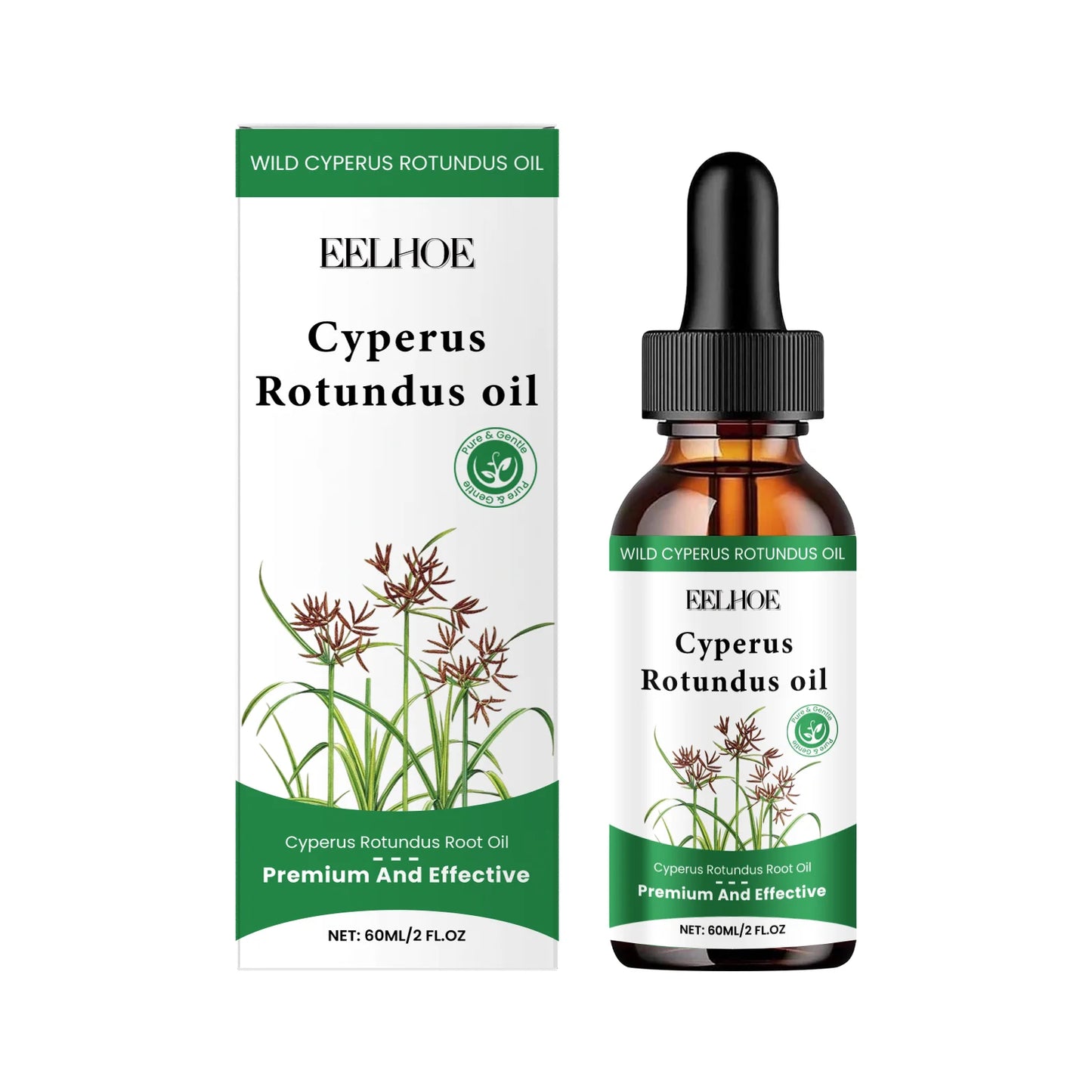 Cyperus Rotundus Hair Inhibitor Oil 60ml – Body Hair Serum Peaceful Pleasures Health and Wellness 60ml Boxed