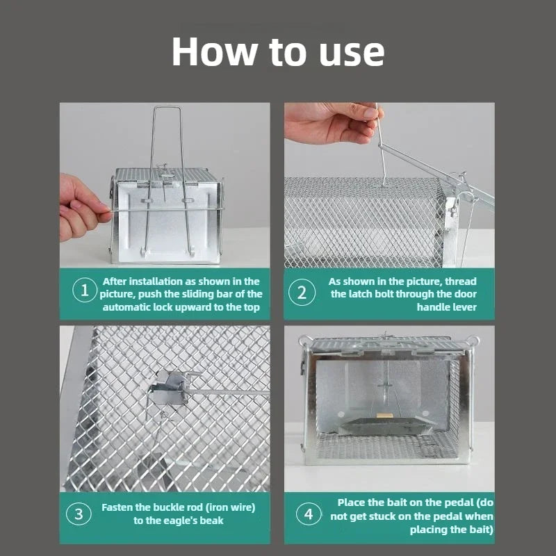 Rat Cage Mice Rodent Animal Control Catch Bait Hamster Mouse Trap Humane Live Home High Quality Rat Killer Cage Peaceful Pleasures Health and Wellness