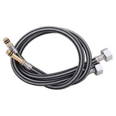 G1/2" Stainless Steel Braided Faucet Hose – 2 Pack, 60–100cm