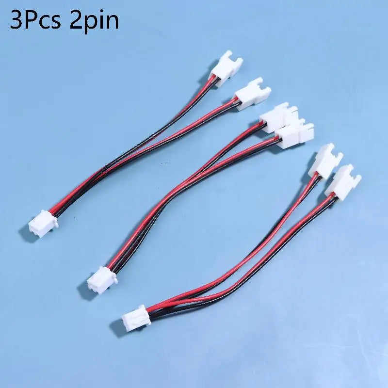 3Pcs/pack XH2.54MM Y-Splitter Cable Male To 2 Female Connector 26AWG Power Extension Cord 2/3/4/5/6 Pin Splitter Cable Adapter Peaceful Pleasures Health and Wellness A1 3Pcs