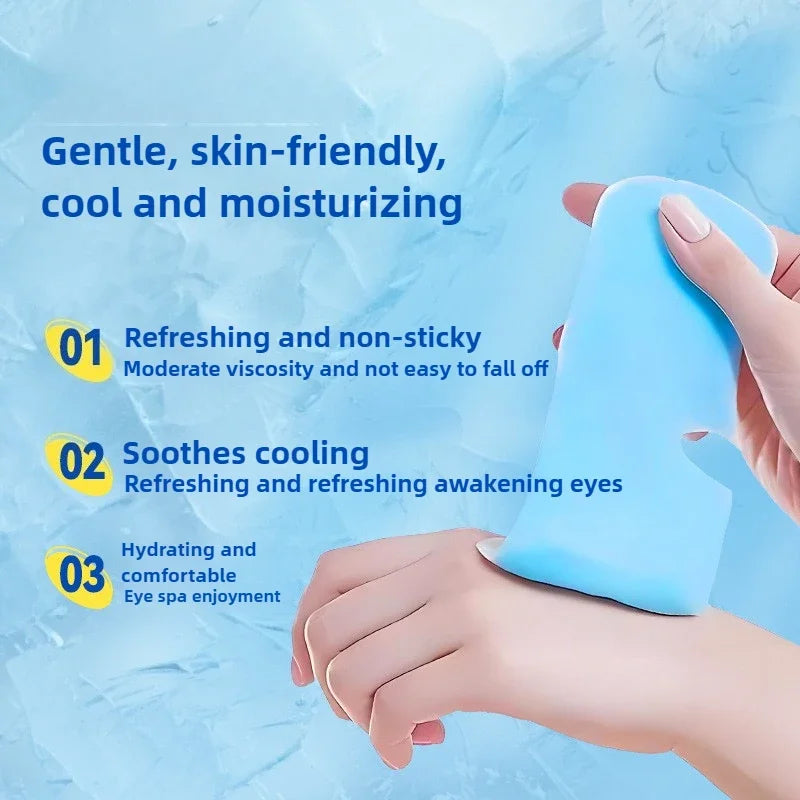 10Pcs Hot sale disposable ice eye patch gel eye care to alleviate fatigue cold compress mask mobile phone heat dissipation patch Peaceful Pleasures Health and Wellness