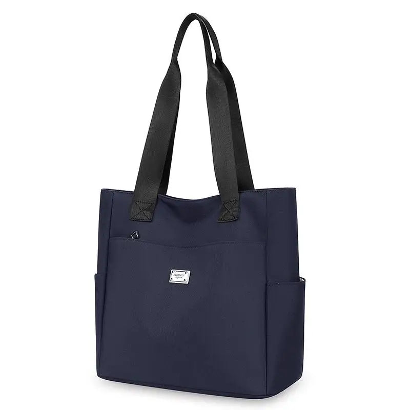 Lightweight Waterproof Nylon Shoulder Tote Bag | Large Capacity