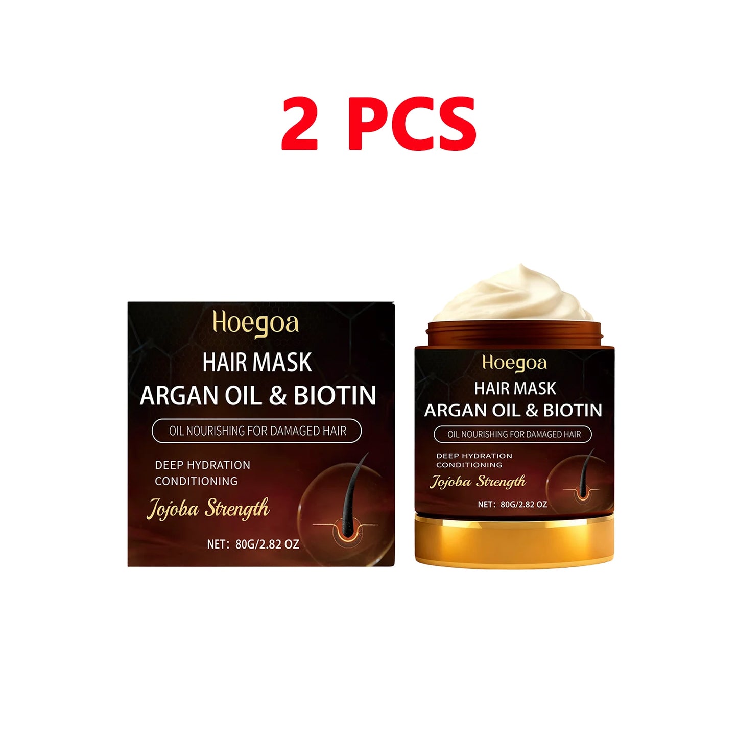 Argan Oil & Biotin Hair Mask – Deep Conditioning Repair Treatment