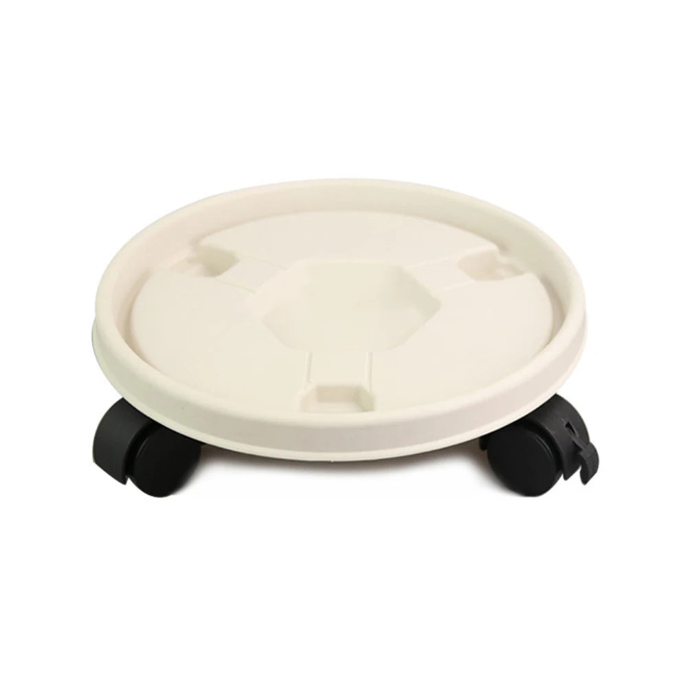 Plant Mover Wheels Movable Pot Holder Flower Base Round Plastic