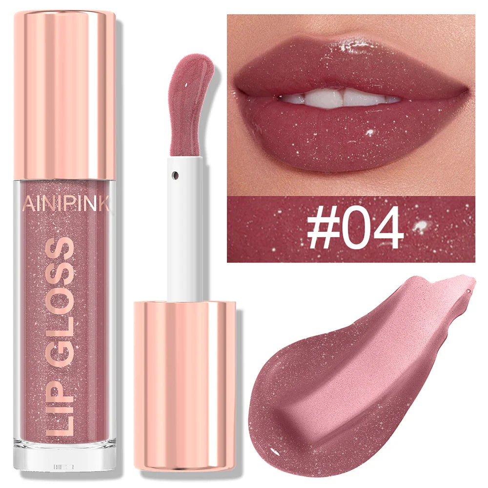 High Shine Glitter Lip Gloss Set – Non-Sticky Mirror Y2K