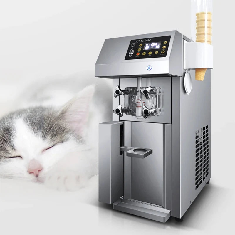 ZM-A122 Commercial Ice Cream Machine – 8.5L Single Head 1250W