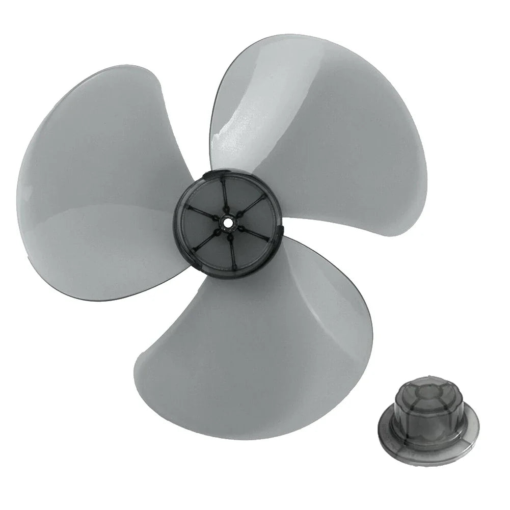 16-Inch 3-Blade Plastic Fan Blade with Nut Cover | Stand & Desk Fan