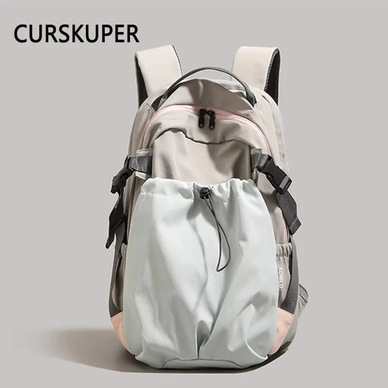 Retro Large Capacity Travel Backpack – Unisex 36–55L Nylon