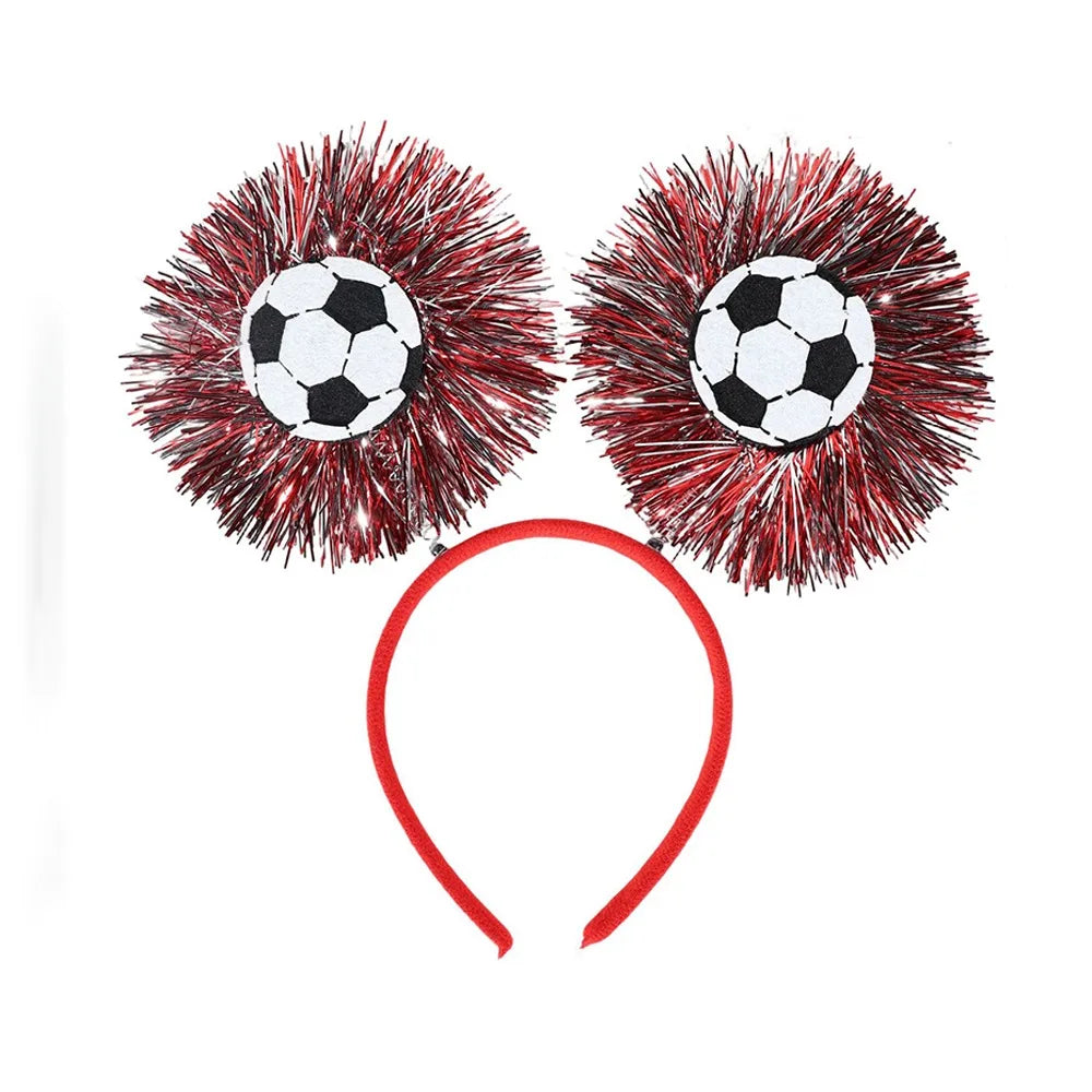Soccer Fan Glasses & Hair Hoop Photo Booth Prop | Party Dress-Up