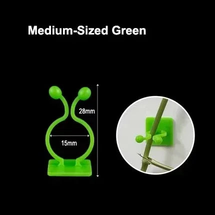 1/30/50Pcs For Garden Accsesories Plant Garden Pots & Planters Climbing Wall Outdoor Decors Lamp Support for Plants Clip Vine Peaceful Pleasures Health and Wellness Green Medium-Sized 30 PCS