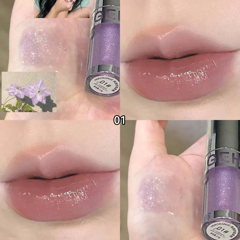 Herorange Water Glow Lip Oil Serum – Hydrating Lip Gloss