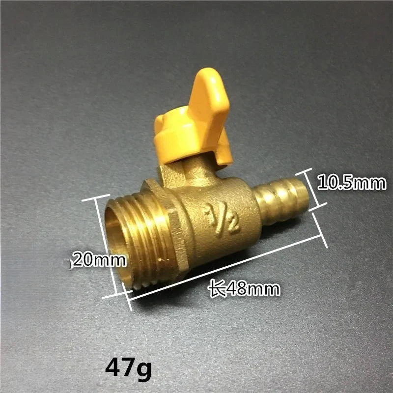 Brass Hose Barb Fitting 4–19mm x 1/2" BSP Female Thread Adapter