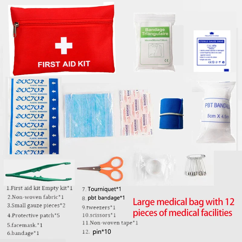 22-Piece First Aid Kit – Family Emergency Survival Kit