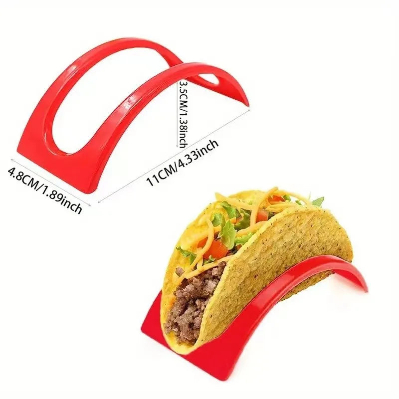 9-24pcs Taco Rack Pie Tools Plastic Durable Mexican Pancake Rack Tray Taco Holder Kitchen Supplies Protector Food Pallet Holder Peaceful Pleasures Health and Wellness
