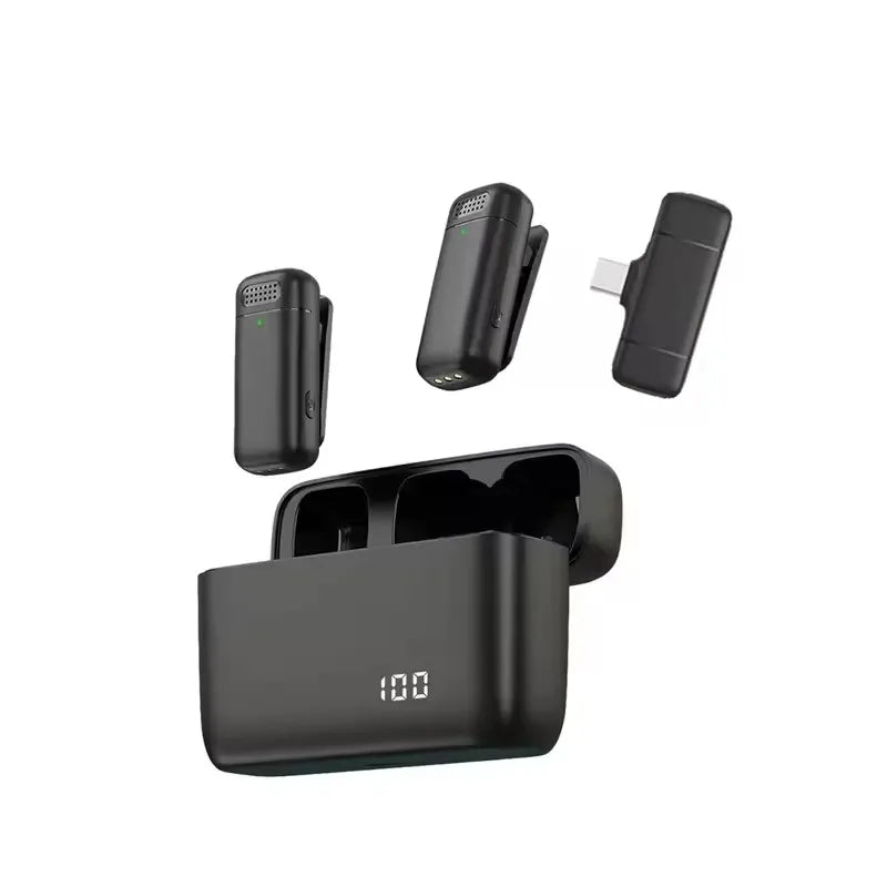 AyeBeau Dual Wireless Lavalier Mic for iPhone & Android