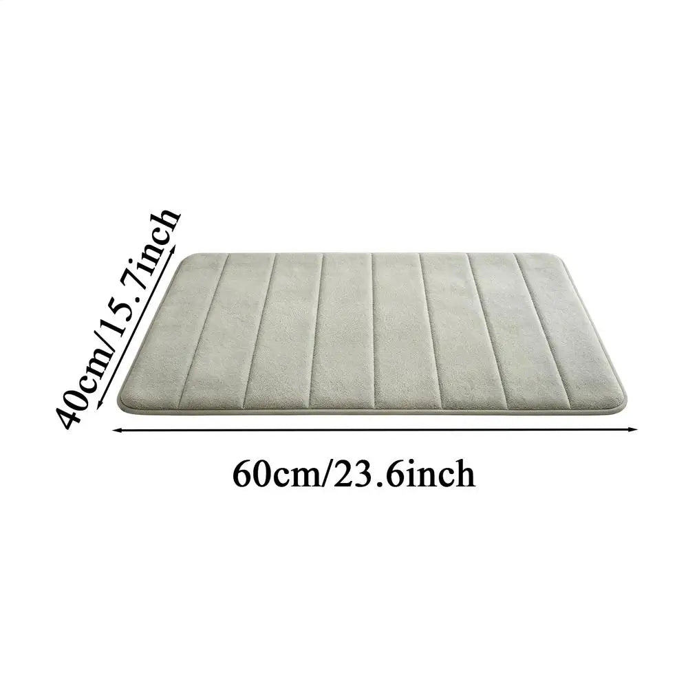 Coral Velvet Bath Mat – Absorbent, Non-Slip & Quick-Dry