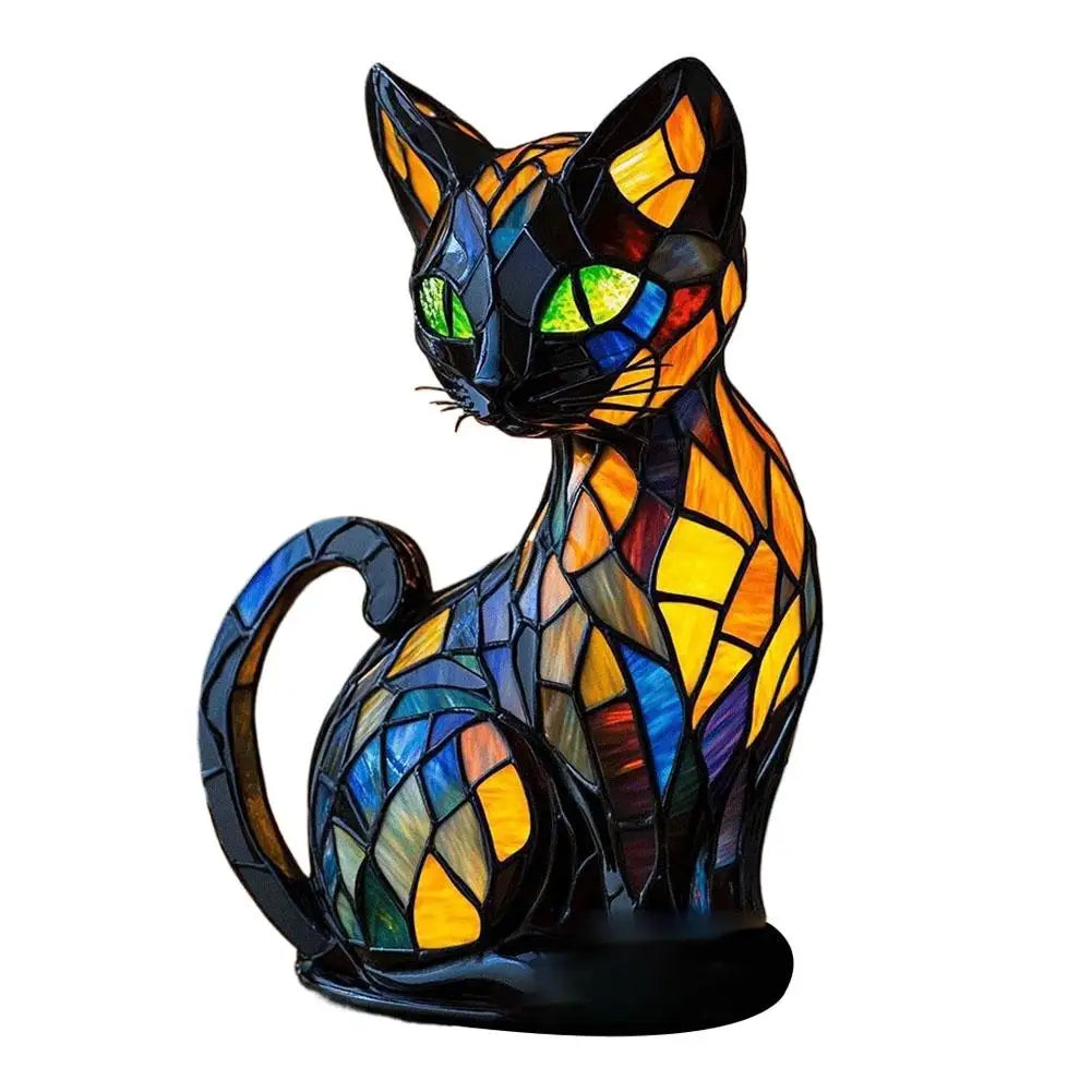Fantasy Exotic Cat-Shaped LED Light - Colorful Home Decorative Lights Creative Animal Night Light Living Room Bedroom Ambience Peaceful Pleasures Health and Wellness 02