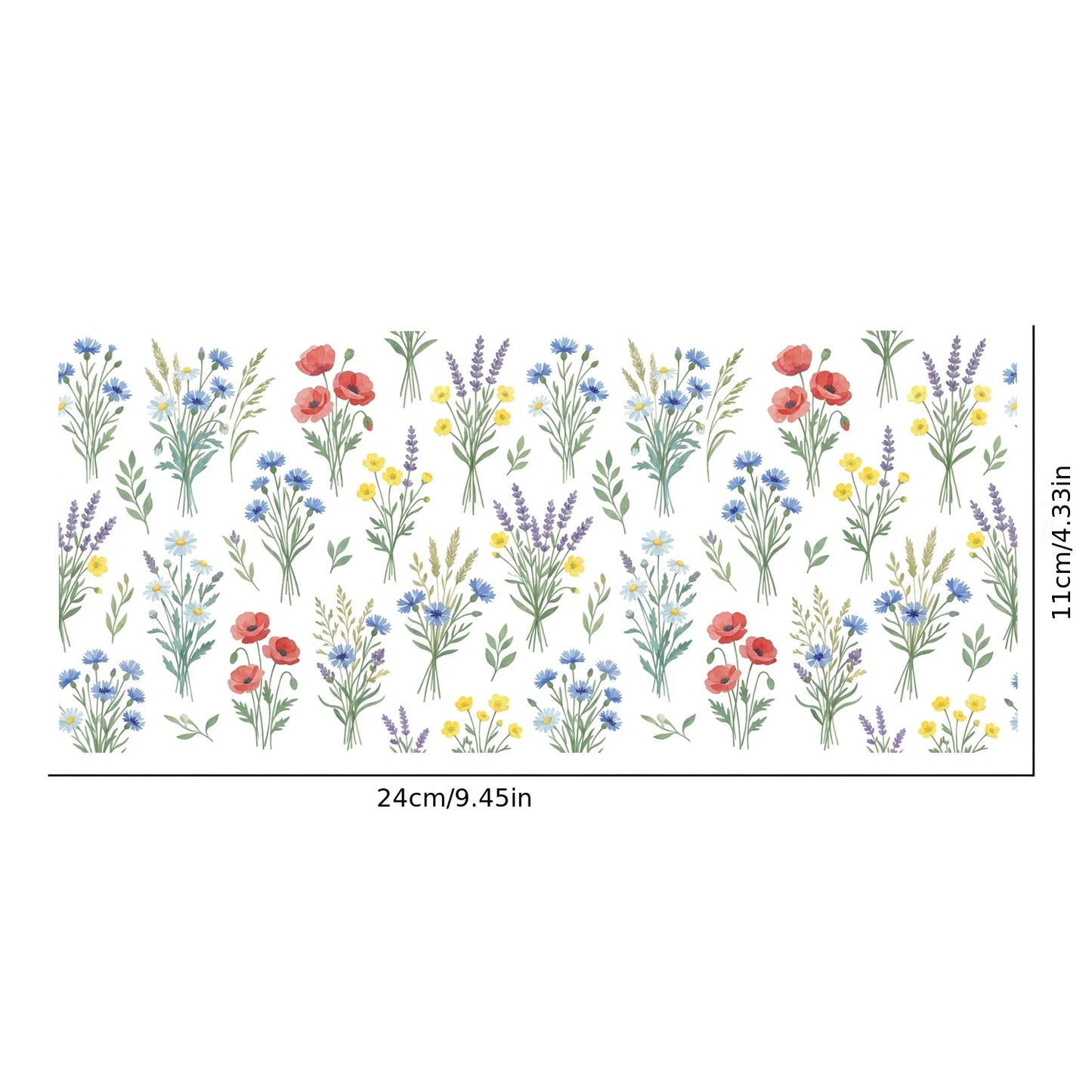 Wildflower UV DTF Transfer Sticker | Waterproof Floral Decal