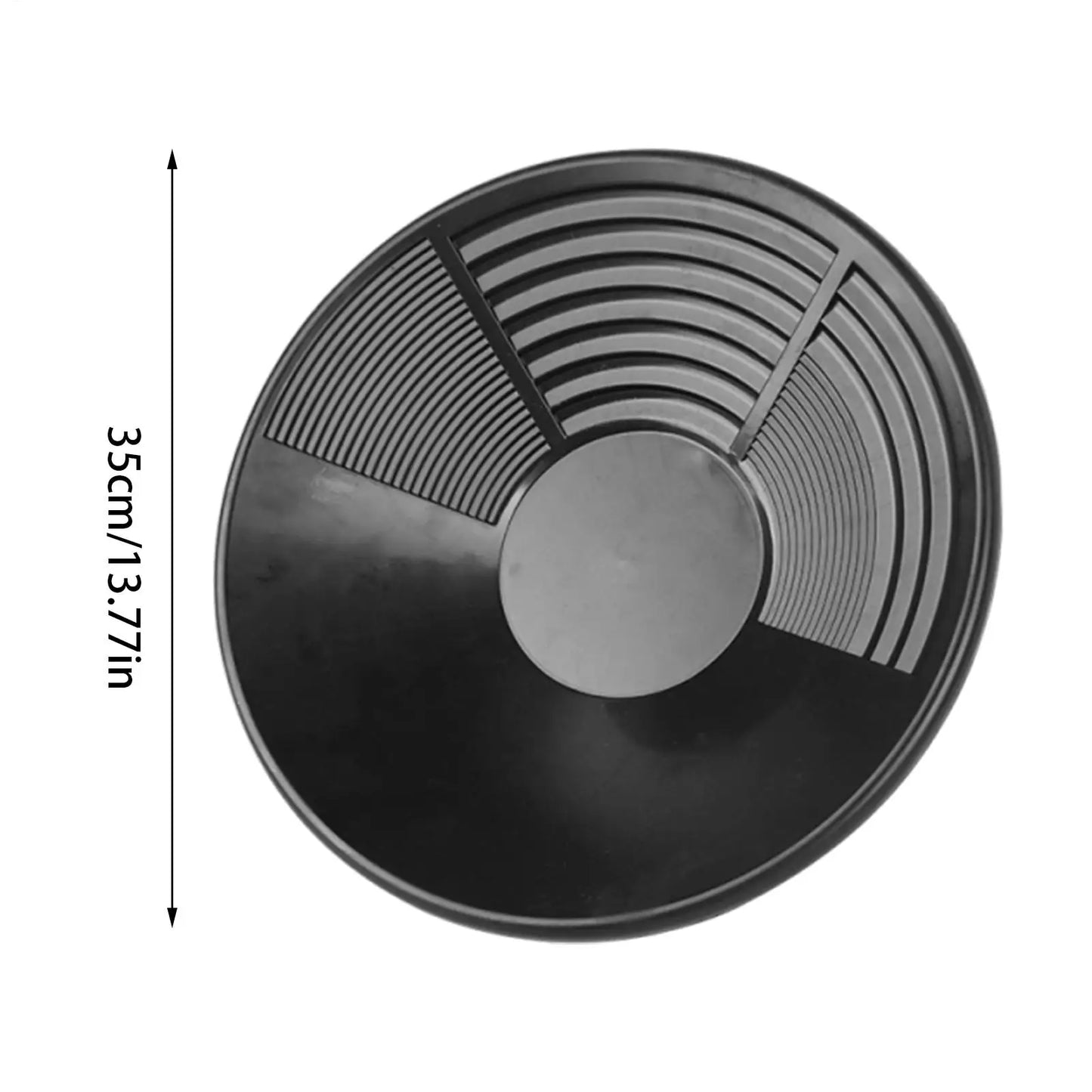 Hot Sale Plastic Gold Pan Basin Gold Mining Pan Ergonomic Gold Panning Tool Gold Pan Mining Tool Gold Panning Equipment Peaceful Pleasures Health and Wellness
