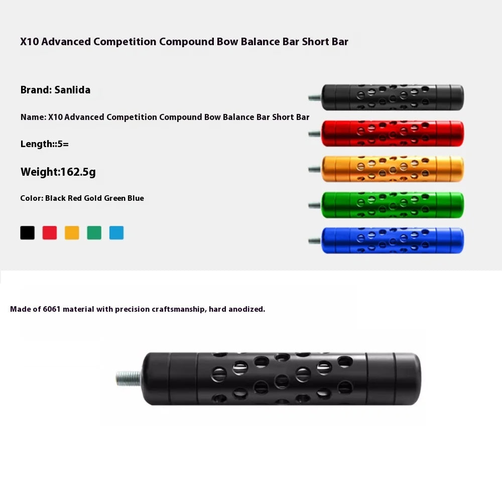 Sanlida Archery X10 Stabilizer 5 12 15 28 30 Carbon Rod Compound Bow