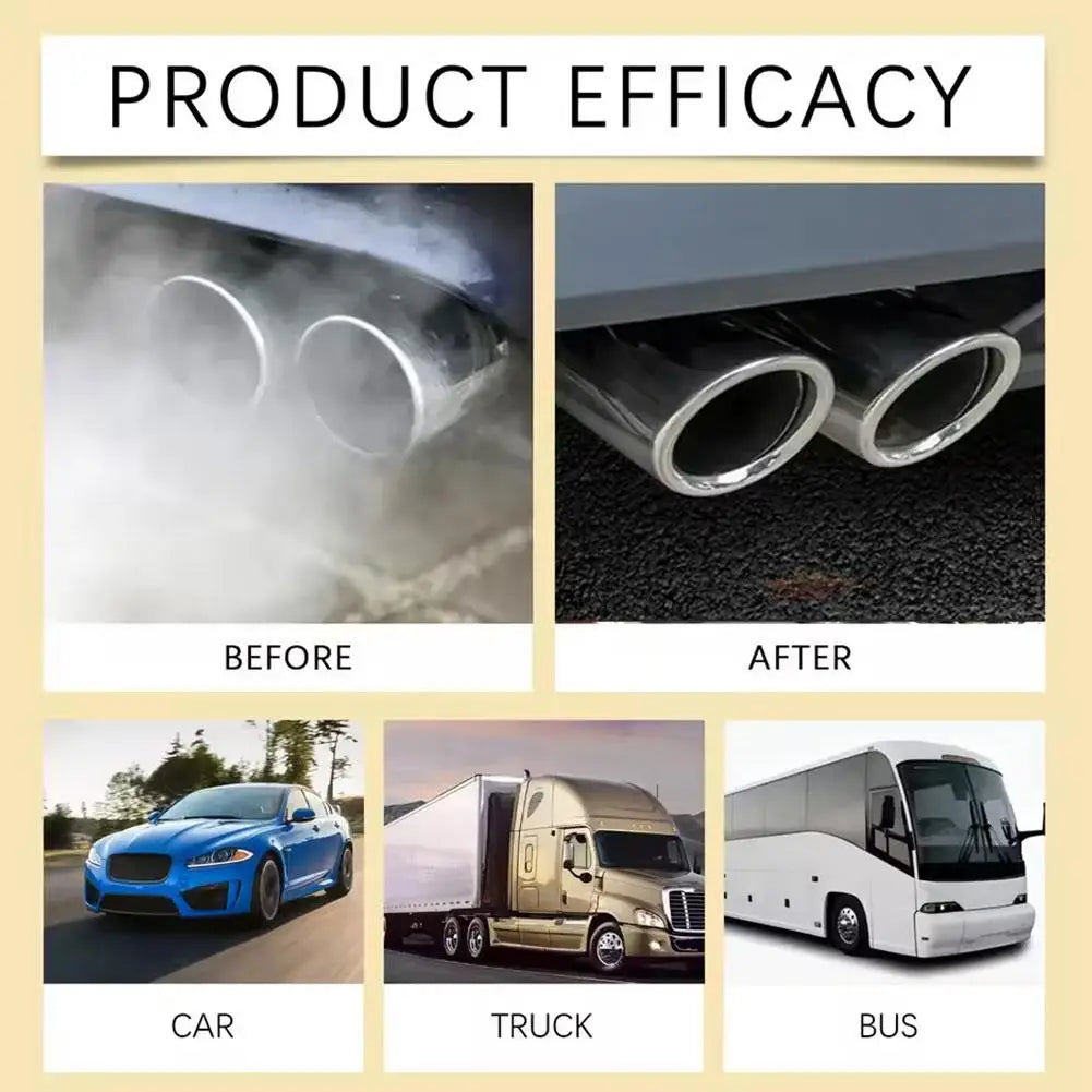 Catalytic Converter Cleaner No Disassembly Engine Knock Eliminator Carbon Deposit Remover Exhaust Purification Fluid Fuel System Peaceful Pleasures Health and Wellness