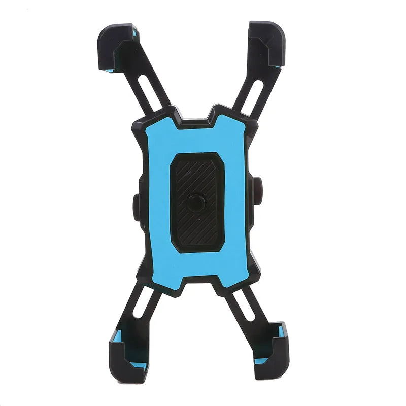 Heavy Duty Shockproof Phone Mount for Bike Motorcycle Phone Holder Universal Fit for E-Bike Handlebar Anti-Vibration Bracket Peaceful Pleasures Health and Wellness blue