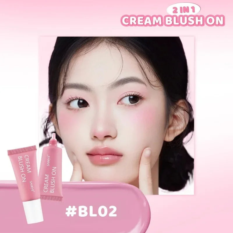 Liquid Blush Cream Stick | Matte Peach Pink Cheek Makeup