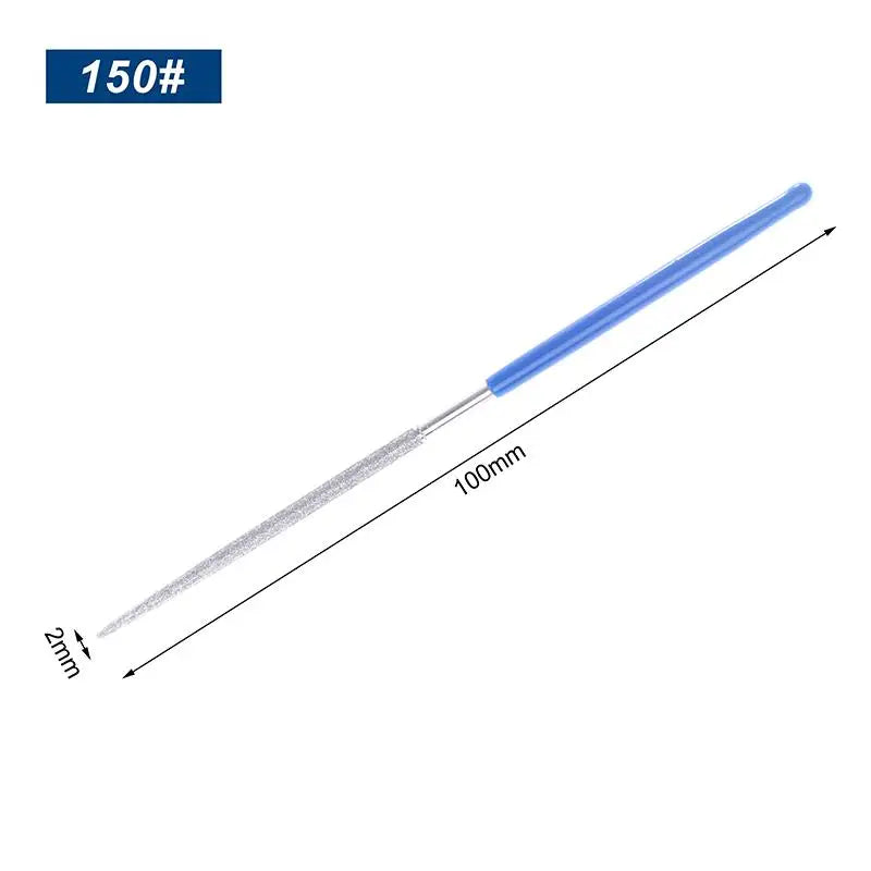 High Quality 150/200/400# 2mm Small Round Diamond Needle Files Alloy Hand Tools DIY For Grinding Metal Jewely Stone Wood Peaceful Pleasures Health and Wellness A1