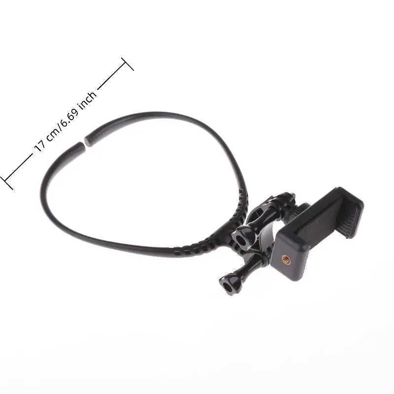2-in-1 Neck Mount for Action Camera & Phone – Universal Strap