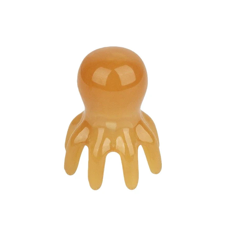 Octopus Head Massager Comb – Portable Gua Sha Scalp Tool