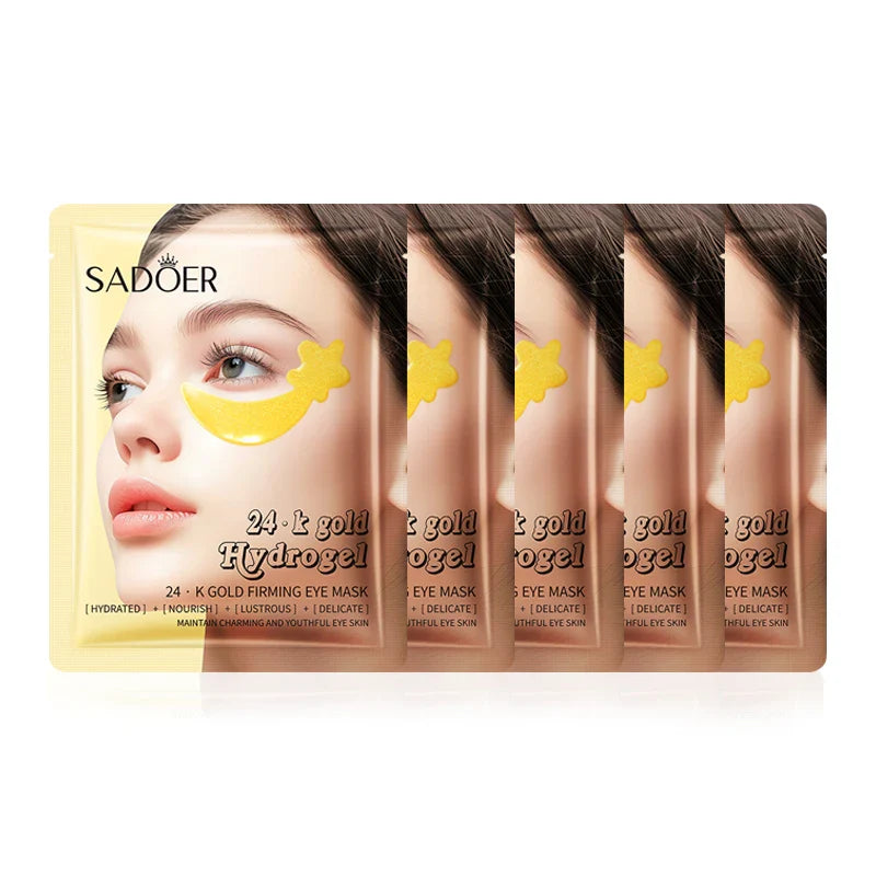 SADOER 24K Gold Collagen Eye Mask – Dark Circles & Anti-Aging