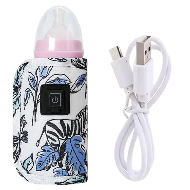 USB Baby Bottle Warmer Bag | 3-Gear Heating Sleeve for Milk