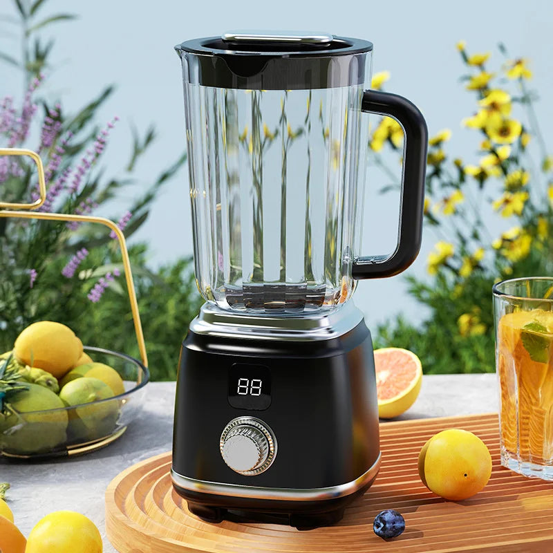 New Home Blender 10 Blades 3000mAH Multifunctional Juicer Ice Crusher Juice Extractor High Juice Rate Kitchen Tools Peaceful Pleasures Health and Wellness Black