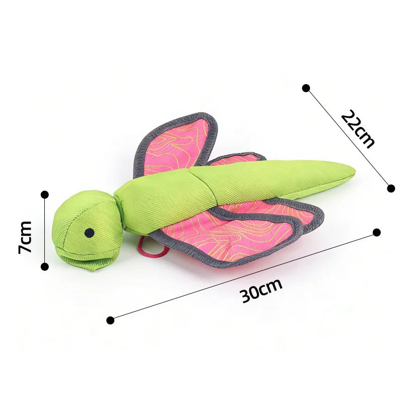 Dog Launcher Fly Insect Toy – Crinkle Fetch Ball for Puppies Interactive Dog Toy Peaceful Pleasures Health and Wellness