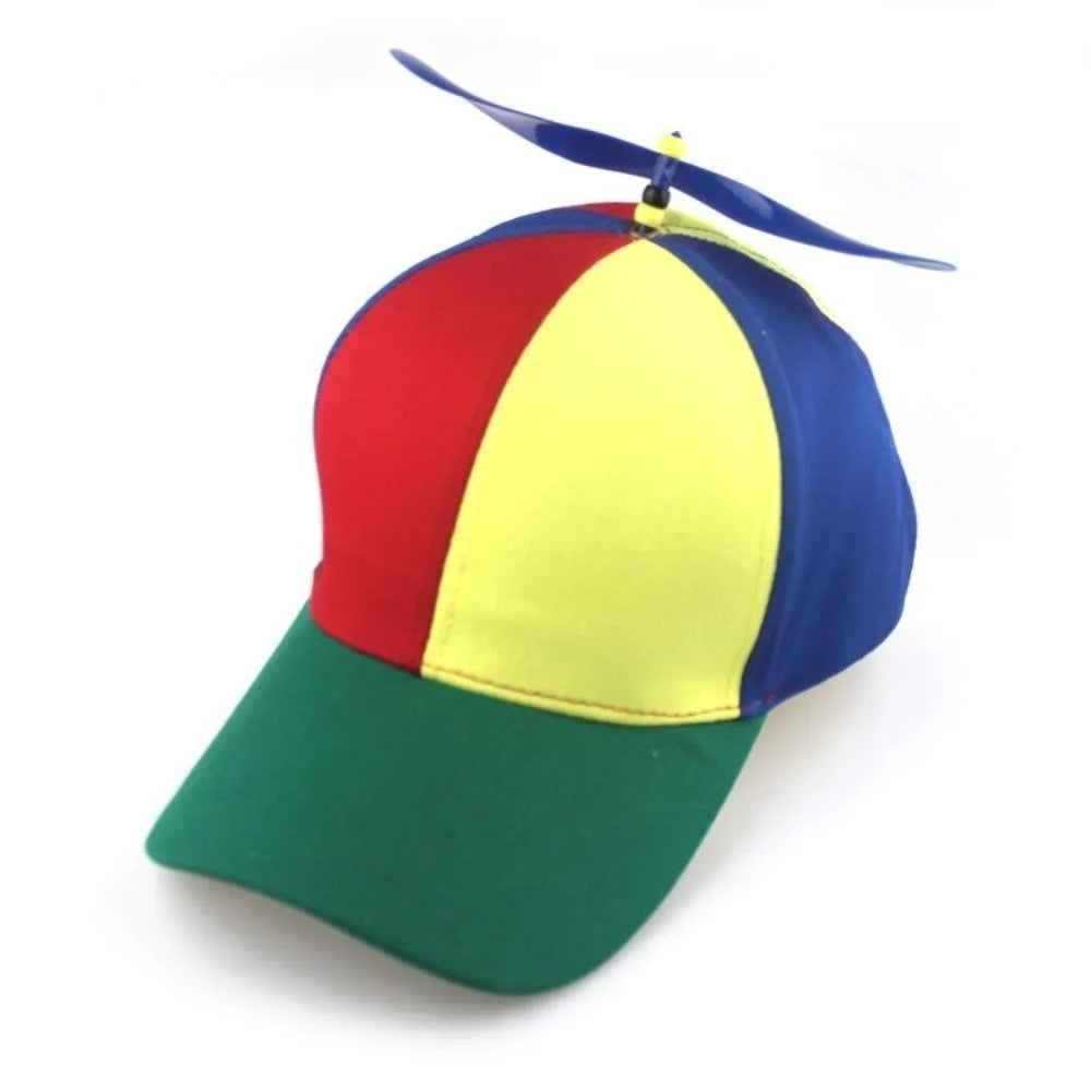 Rainbow Propeller Snapback Cap – Fun Unisex Baseball Hat