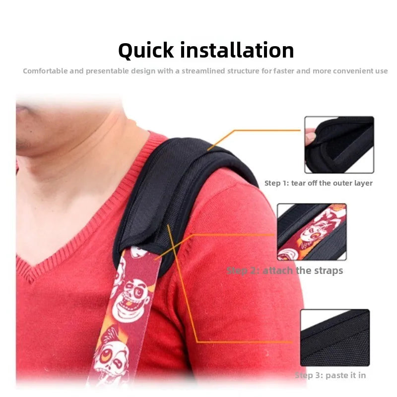 Guitar Strap Pad Bag Shoulder Decompression Pad-strap Acoustic