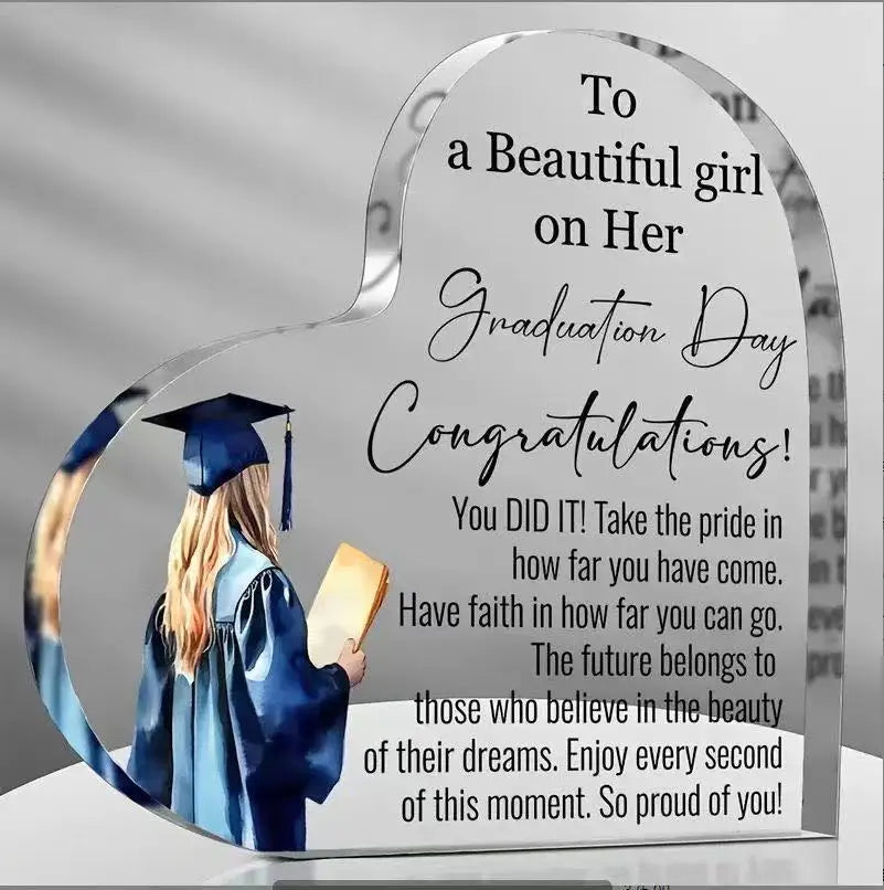 Class of 2026 Acrylic Graduation Plaque | Gift for Her