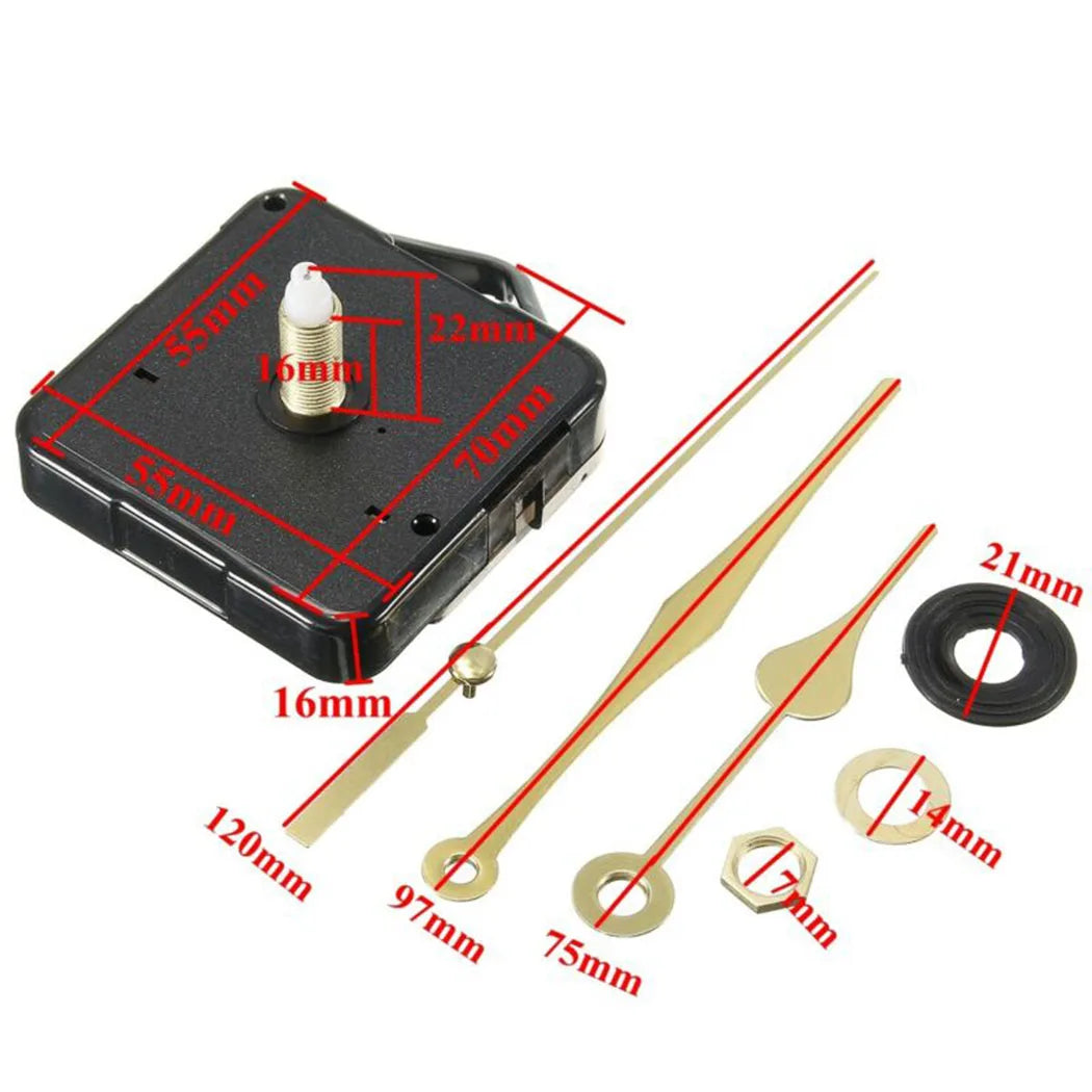 Quartz Wall Clock Movement DIY Kit – Silent Repair Mechanism