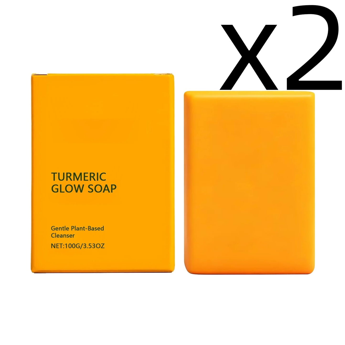 Turmeric Body Clean Soap Deep Clean Soothing Skin Gentle Nourishing Improve Roughness Caring Skin Barrier Daily Body Wash Soaps Peaceful Pleasures Health and Wellness 100g Boxed X 2PCS