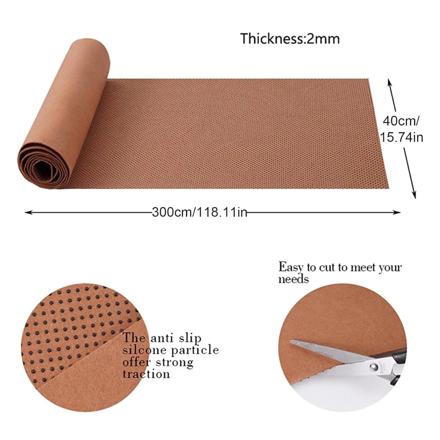 Anti-Slip Winter Walkway Runner Mat 300x40cm | Stairs & Porch