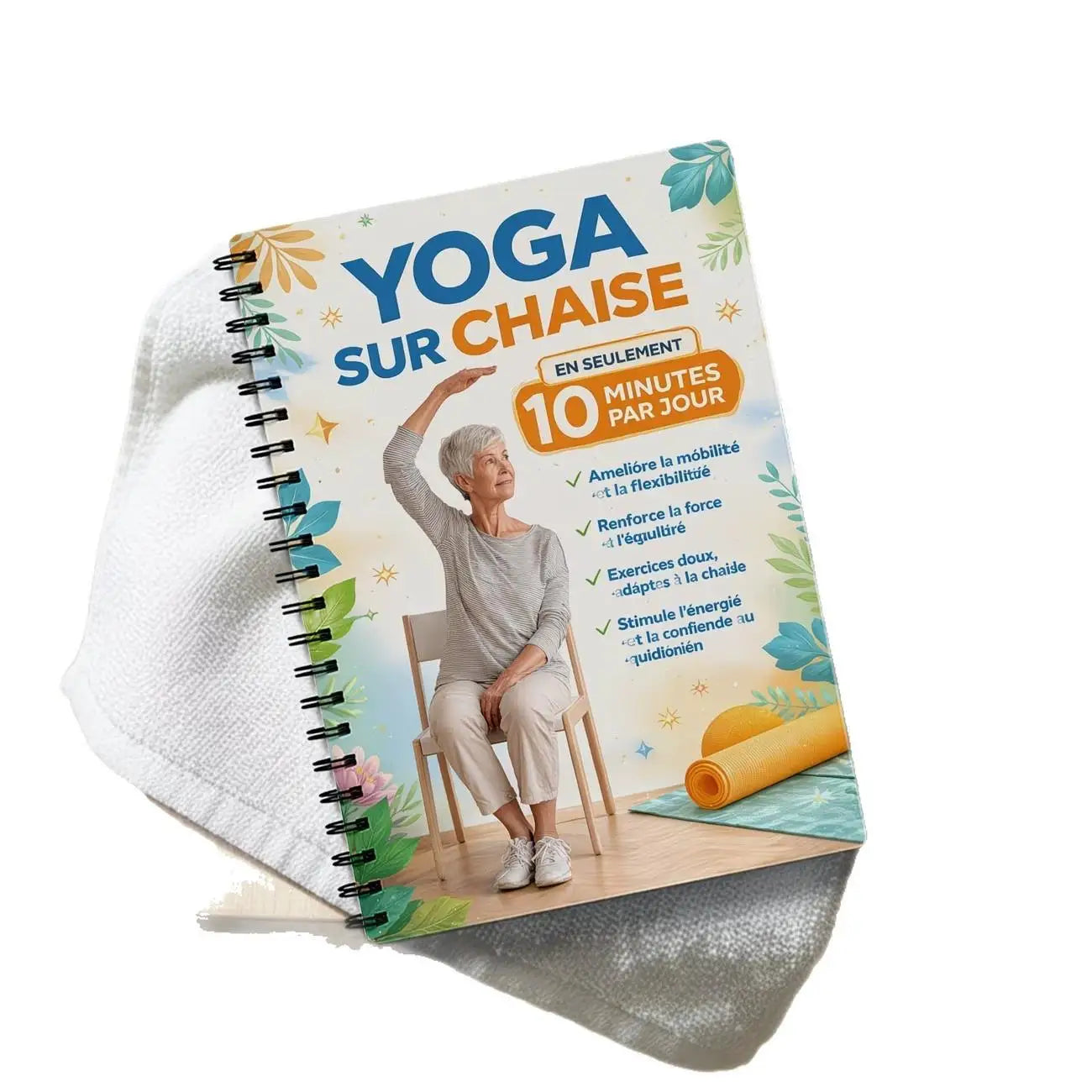 French Version Yoga Sur Chaise Guide Book Weight Management Muscle