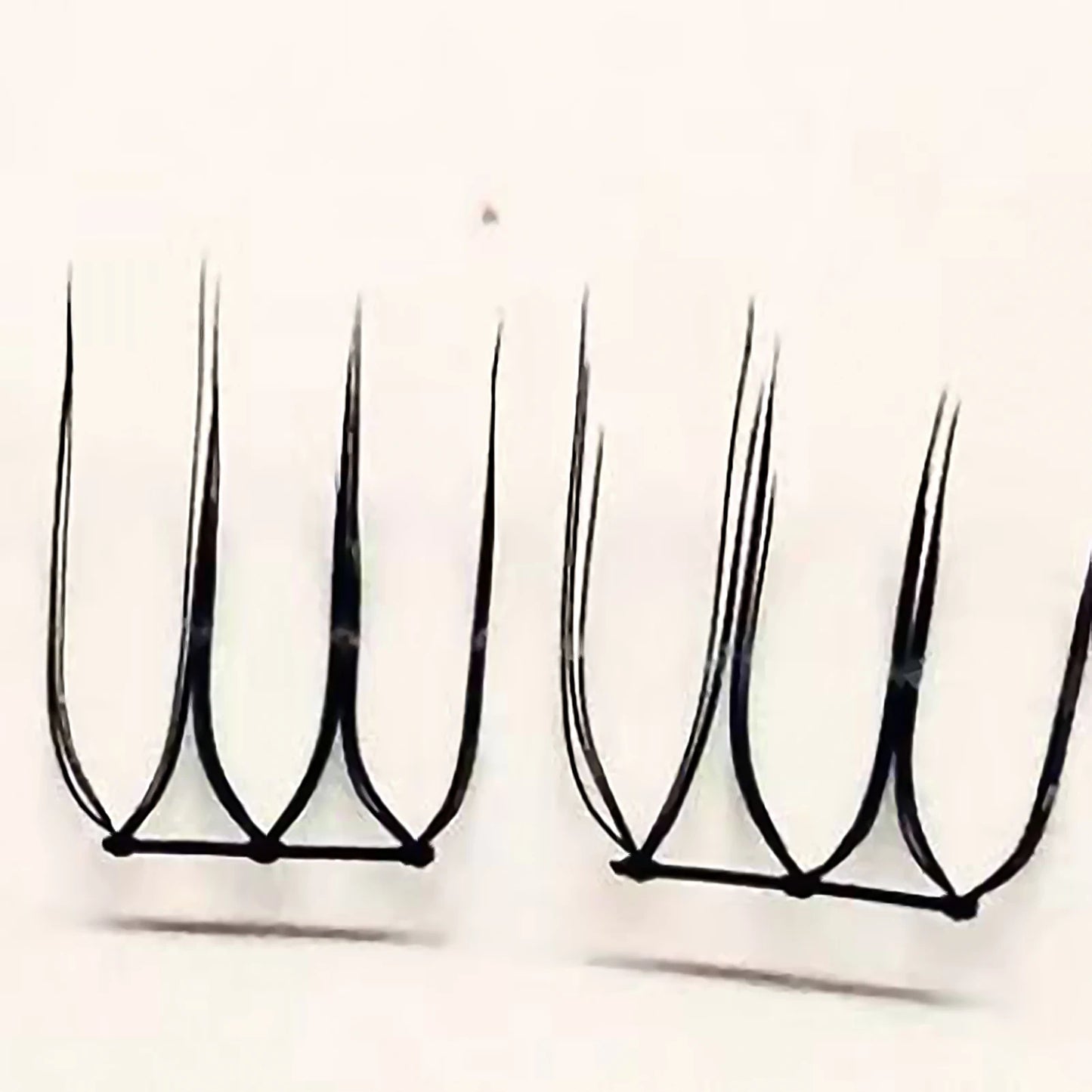 U-Shape Cluster Lashes | Wispy DIY Lash Extensions Cluster False Lashes Peaceful Pleasures Health and Wellness Black stem
