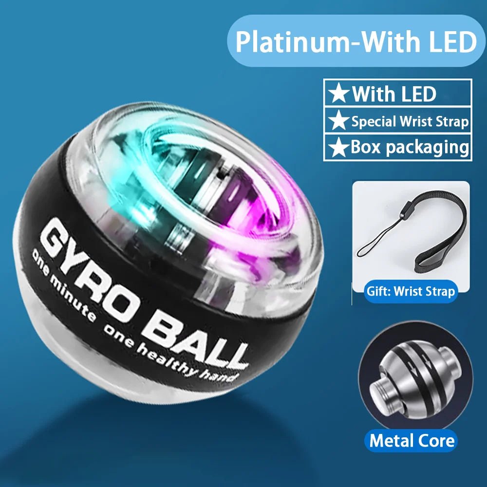 LED Autostart Gyroscopic Wrist Ball – Arm & Grip Trainer